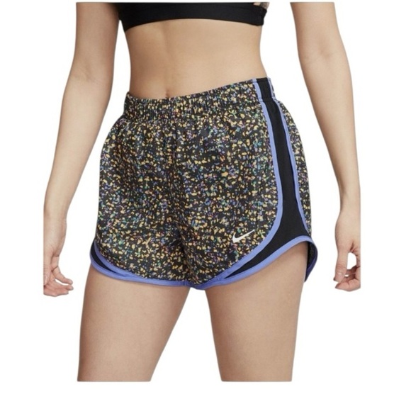 Nike Icon Clash Dri-FIT Printed Tempo Running Shorts Black Floral XS - Picture 1 of 6